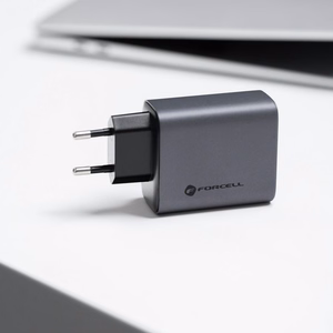 Įkroviklis Forcell F-Energy (2xUSB-C;1xUSB 4A 65W) juodas