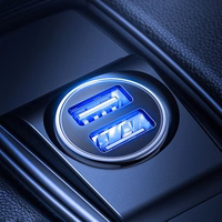 Automobilinis įkroviklis Joyroom "C-A06" baltas 15W (2xUSB)