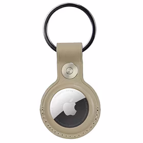 Audi Sintetinės odos AirTag dėklas - smėlio spalvos
