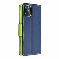 FANCY knygų dėklas SAMSUNG A37 navy / lime