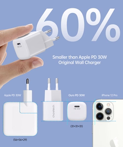 Kroviklis CHOETECH GaN USB Type-C: 30W, PD