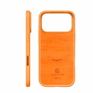 Crong Color Cover Magnetic MagSafe dėklas, skirtas iPhone 17 Pro, oranžinis