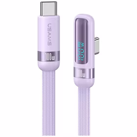 Laidas USAMS US-SJ653 PD 100W USB-C/USB-C 1.2m violetinis