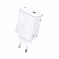 FONENG tinklo įkroviklis EU65 PD 20W 1xUSB-C + laidas USB-C - USB-C baltas