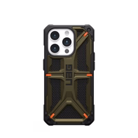 UAG Monarch dėklas telefonui iPhone 15 Pro - žalias kevlaras