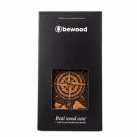 Bewood dėklas iPhone 15 Plus 6,7" Compass Rose Merbau