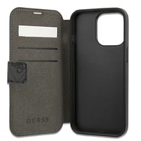 Guess GUBKP13X4GMGGR iPhone 13 Pro Max 6.7" dėklas pilkas 4G Big Metal Logo