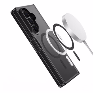 DUX DUCIS YIND dėklas, suderinamas su MagSafe, skirtas SAMSUNG Z Fold 8, juodas
