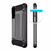 Hybrid Armor dėklas telefonui Samsung Galaxy S23 šarvuotas hibridinis dėklas mėlynas