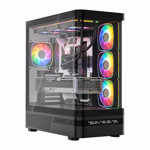 MODECOM kompiuterio korpusas Volcano AQ200 ARGB Midi Juoda