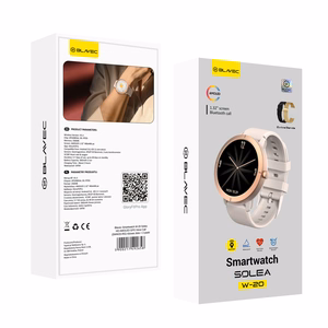 "Blavec" išmanusis laikrodis W-20 Solea HD AMOLED GPS balso skambučiai (SWW20-RG) rožinio aukso spalvos + 2 dirželiai