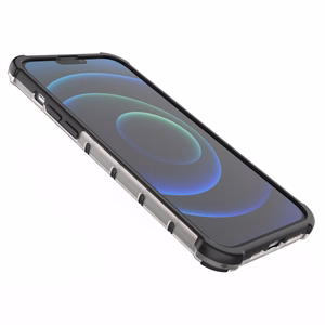 Honeycomb Case броневой чехол с TPU бампером для iPhone 13 Pro Max прозрачный