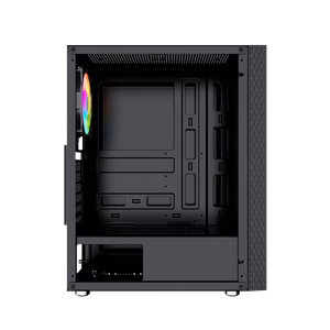Gembird Fornax 2500 ARGB Gaming ATX Midi Tower su apšvietimu juodas kompiuterio korpusas