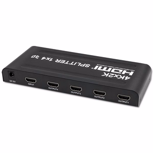 Qoltec 51798 aktyvus HDMI skirstytuvas 4 x HDMI 4K x 2K | 3,4 Gb/s