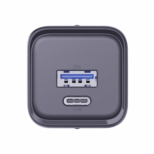 3mk Hyper Charger PD 33W GaN QC4+ PPS AFC FCP SCP 1A1C sieninis įkroviklis - juodas