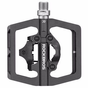 Rockbros PD15-BK aliuminio lydinio dviračio pedalai - juodi