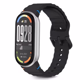 TECH-PROTECT SILICONE SPORT XIAOMI SMART BAND 8 / 9 / 10 / NFC JUODAS