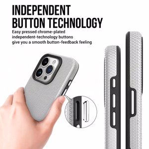 "Vmax" trikampis dėklas "Samsung Galaxy A35 5G" sidabrinis