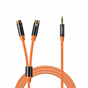 Orico AXRF audio cable mini jack 3.5 mm to 2x RCA female 3 m - orange