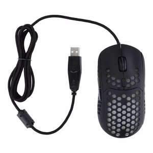 ART laidinė kompiuterio pelė USB A dpi su šviesa AM-99 juoda