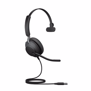 Jabra Evolve2 40 MS Mono USB-A - laidinės ausinės ant ausų, juodos