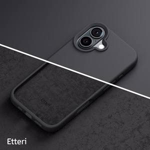 "Etteri" silikoninis dėklas "iPhone 16 Plus" 6,7" juodas