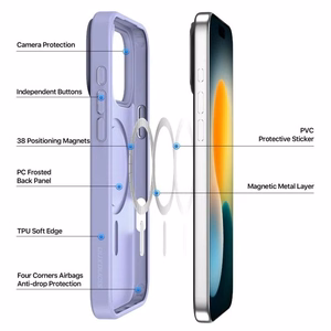 Dėklas Dux Ducis Yind Apple iPhone 17 Pro violetinis
