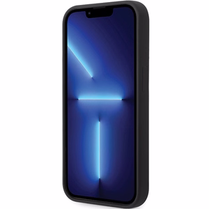 BMW BMHMP14LSILBK2 dėklas iPhone 14 Pro - juodas Signature Liquid Silicone MagSafe