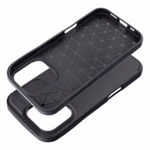 Dėklas telefonui CARBON PREMIUM IPHONE 16 Pro juodas