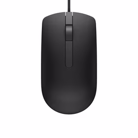 DELL MS116 kompiuterio pelė Abiems rankoms USB A tipo Optinis 1000 DPI