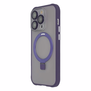 Magnetinis Ring Secure dėklas telefonui iPhone 12 6,1" violetinis