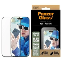 PanzerGlass apsauginis stiklas aliuminio rėmas iPhone 16 Pro 6.3" itin platus 2850
