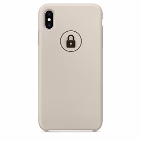 Dėklas "Silicone Case" skirtas iPhone Xs Max / Stone / su įpakavimu
