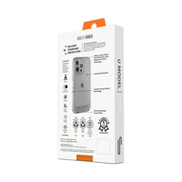 Ugly Rubber UMODEL dėklas telefonui iPhone 14 Pro 6,1" skaidrus