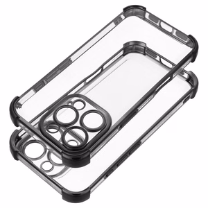 Dėklas telefonui ANTISHOCK ELECTRO skirtas IPHONE 15 Pro, juodas