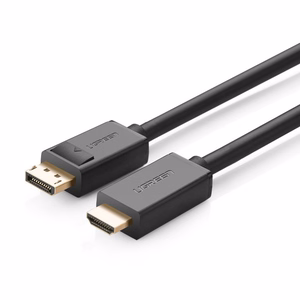 Ugreen vienkryptis DisplayPort į HDMI laidas 4K 30Hz 32 AWG 1.5m juodas (DP101 10239)