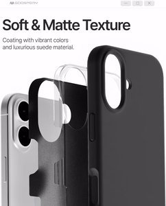 Dėklas Mercury Pure Magsafe Silicon Case Apple iPhone 17 raudonas