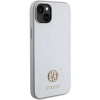 Guess GUHCP15MPS4DGPS iPhone 15 Plus 6.7" sidabrinis/sidabrinis kietas dėklas Strass Metalinis Logotipas