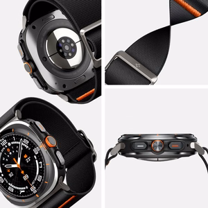 Dirželis SPIGEN FIT LITE SAMSUNG GALAXY WATCH ULTRA (47 MM) juodas