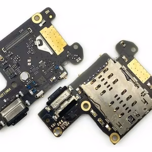 Flex Xiaomi Mi 9T/9T Pro/Redmi K20/K20 Pro/F10 su įkrovimo jungtimi ir mikrofonu, SIM kortelės kontaktas ORG