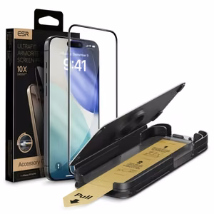 ESR UltraFit Armorite Pro grūdintas stiklas iPhone 17 Pro Max - skaidrus
