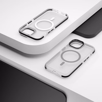 Etteri Icy Mag magnetinis dėklas telefonui iPhone 12 / 12 Pro 6,1'' juodas