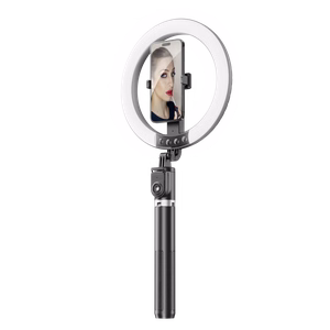 Blavec Селфи-кольцо лампа Aura LED Ring P-55 25cm штатив + пульт дистанционного управления + 2,3 метра (RLP55-TRB23) чёрное