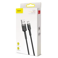 Baseus kabelis Cafule USB - micro USB 3,0m 2A pilkas-juodas