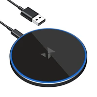 Wozinsky WLI-01Y 15W Qi indukcinis įkroviklis su USB-C kabeliu - juodas
