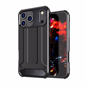Hybrid Armor dėklas telefonui iPhone 17 Pro Max - juodas