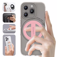 Liavec žiedas Magsafe rožinis