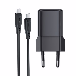 Įkroviklis Acefast A118 30W GaN USB-C + USB-C to USB-C cable 1.2m juodas