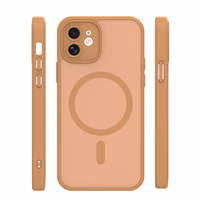 Mag Matt dėklas iPhone 12 6,1" rudas