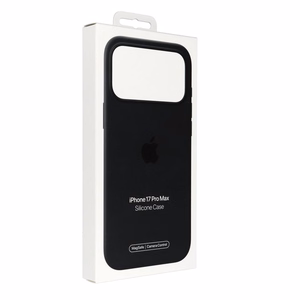 iPhone 17 Pro Max silikoninis dėklas su MagSafe – juodas